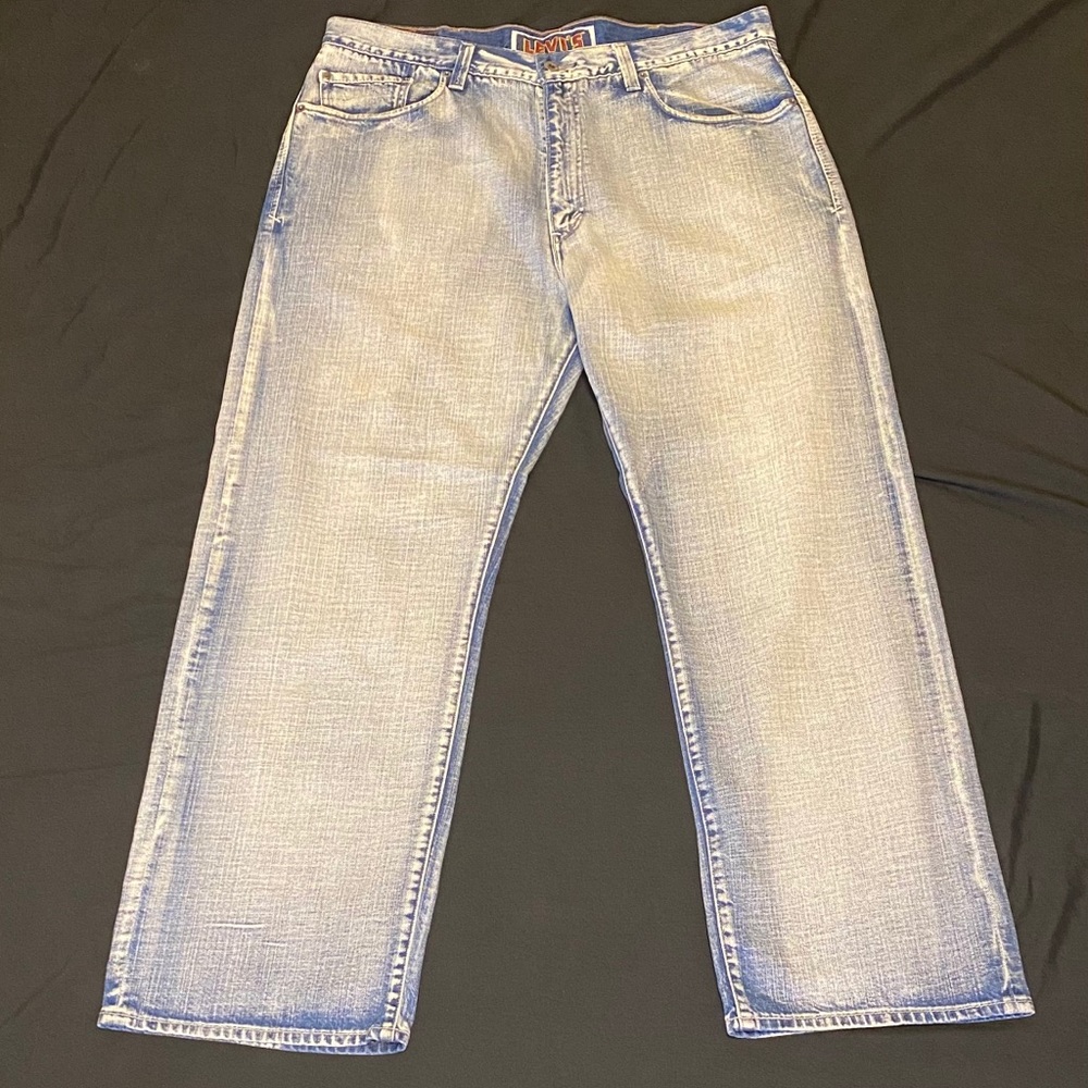 Levi 569 white washed jeans
